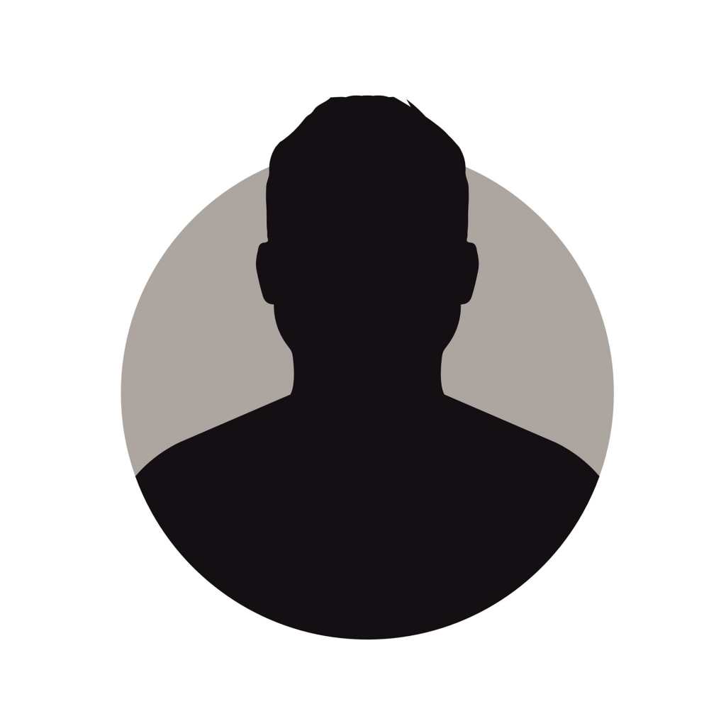 Umriss Schatten Büste Mann